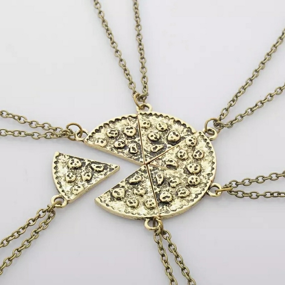 "Pizza My Heart" Pendant & Chain Necklace